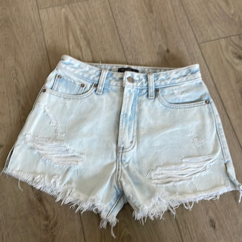 Abercrombie High Rise Jean Shorts